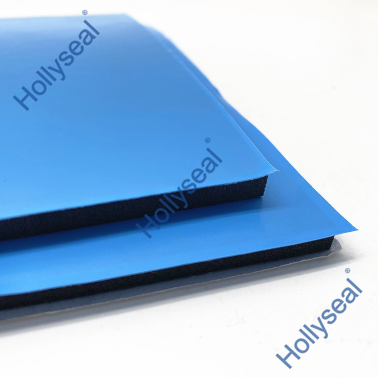 Hollyseal?藍(lán)膜半硬質(zhì)玻璃幕墻用PVC泡棉片材 厚度1mm~25mm，密度110kg/m3~500kg/ m3