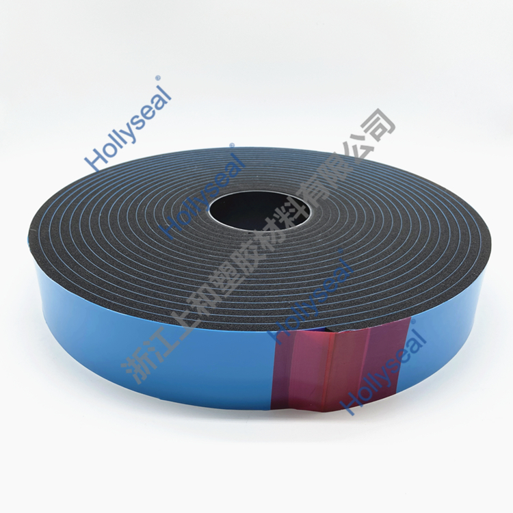 Hollyseal? 玻璃幕墻用隔熱隔音PVC泡棉膠帶 厚度1mm~25mm，密度110kg/m3~500kg/ m3