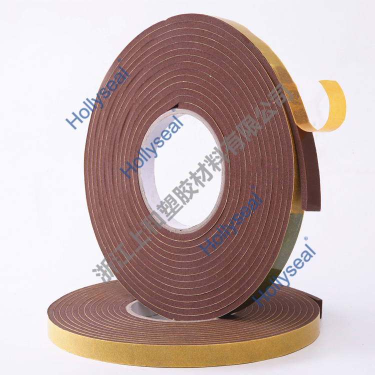 Hollyseal?中密度單面格拉辛紙PVC泡棉膠帶 厚度1mm~25mm，密度110kg/m3~500kg/ m3