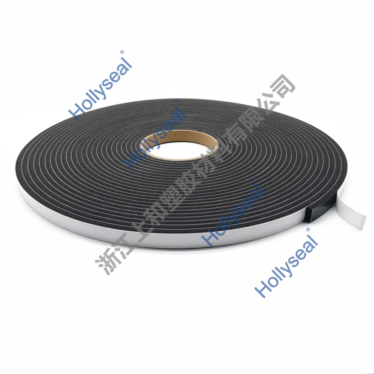 Hollyseal?PVC軟質(zhì)黑色單面門窗密封條 厚度1mm~25mm，密度110kg/m3~500kg/ m3